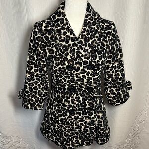 Forever 21 Black and Brown Animal Print Jacket